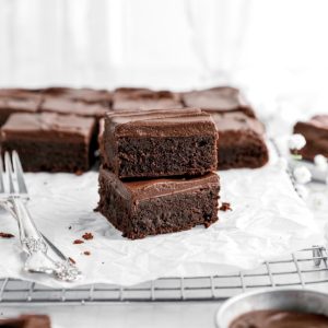 Chocolate frosted brownies