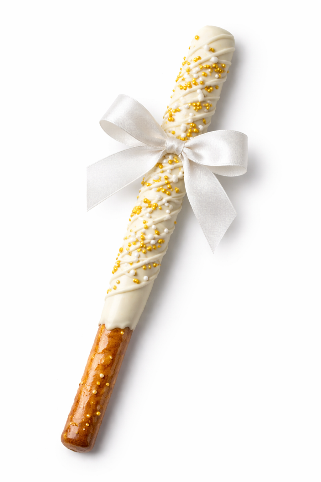 White Chocolate Dipped Pretzel